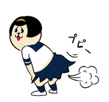 (anime) acitive girl sticker #13873535