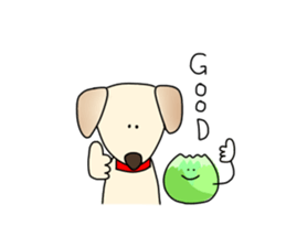 dog & cabbage sticker #13874693