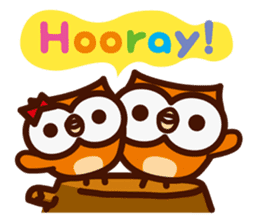 Happy OWL Hoo_4.Message_English_ver sticker #13875005