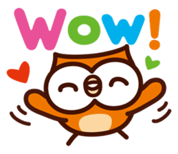 Happy OWL Hoo_4.Message_English_ver sticker #13875010