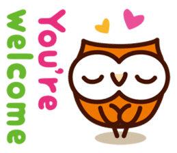 Happy OWL Hoo_4.Message_English_ver sticker #13875012