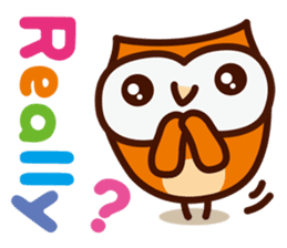 Happy OWL Hoo_4.Message_English_ver sticker #13875015