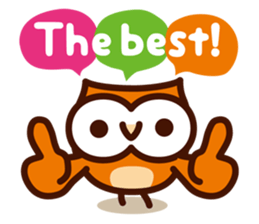 Happy OWL Hoo_4.Message_English_ver sticker #13875017