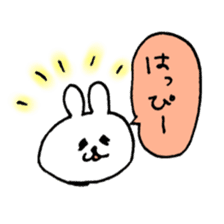 i am happy rabbit sticker #13875024