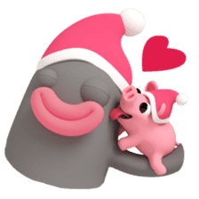 Cute Rosa Christmas sticker #13875539