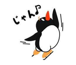 Penguin skater sticker #13875844