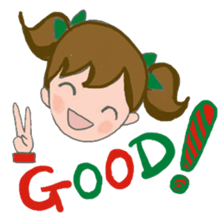 Cat and girl part 13 sticker #13876085