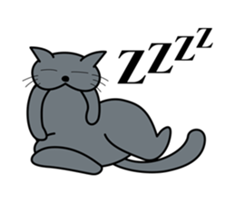 The cat which answers properly sticker #13876205