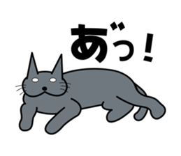 The cat which answers properly sticker #13876208