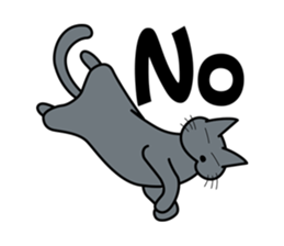 The cat which answers properly sticker #13876209