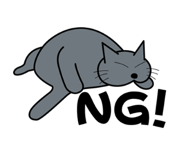 The cat which answers properly sticker #13876224