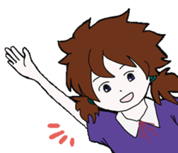 The unmanageablehair girls sticker #13876233