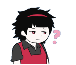 The unmanageablehair girls sticker #13876234