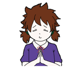 The unmanageablehair girls sticker #13876237