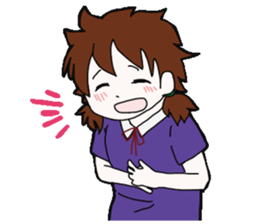 The unmanageablehair girls sticker #13876245