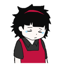 The unmanageablehair girls sticker #13876246