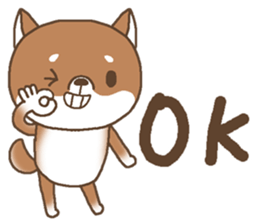 Waiting of a Shiba dog sticker #13877828