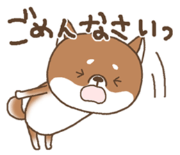 Waiting of a Shiba dog sticker #13877835