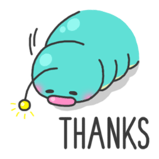 Alien worm Fatty sticker #13877849