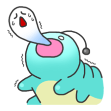 Alien worm Fatty sticker #13877850