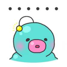 Alien worm Fatty sticker #13877851