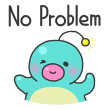 Alien worm Fatty sticker #13877856