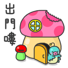 Alien worm Fatty sticker #13877866