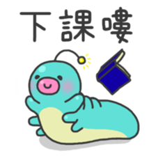 Alien worm Fatty sticker #13877869