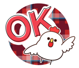 Happy new year 2017 chicken sticker #13878180