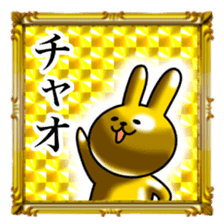 Golden Rabbit5 for rich man sticker #13879438