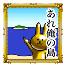 Golden Rabbit5 for rich man sticker #13879445