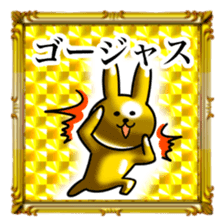 Golden Rabbit5 for rich man sticker #13879462