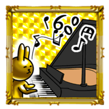 Golden Rabbit5 for rich man sticker #13879463