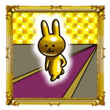 Golden Rabbit5 for rich man sticker #13879465