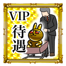 Golden Rabbit5 for rich man sticker #13879473