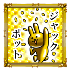 Golden Rabbit5 for rich man sticker #13879475
