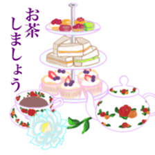 Flower motif Sticker sticker #13879924