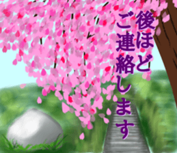 Flower motif Sticker sticker #13879933