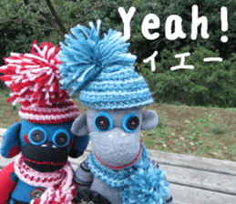 Handmade toy. English and Japanese sticker #13880205