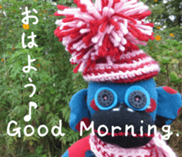 Handmade toy. English and Japanese sticker #13880210