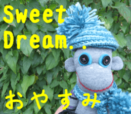 Handmade toy. English and Japanese sticker #13880214