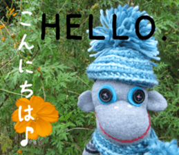 Handmade toy. English and Japanese sticker #13880222