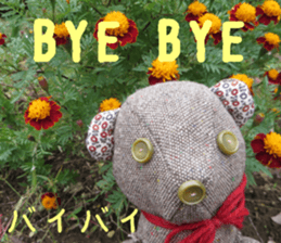 Handmade toy. English and Japanese sticker #13880229