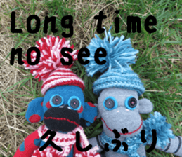 Handmade toy. English and Japanese sticker #13880230