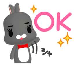 3D Rabbit Lapin & Bunny(1) sticker #13880982