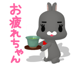 3D Rabbit Lapin & Bunny(1) sticker #13880990