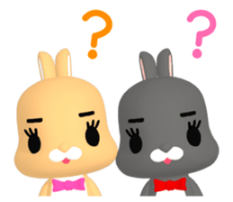 3D Rabbit Lapin & Bunny (2) sticker #13881115