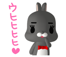 3D Rabbit Lapin & Bunny (2) sticker #13881122