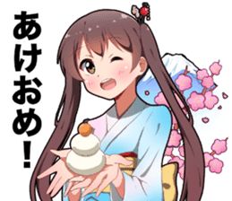 Twin Tails winter ver sticker #13881967