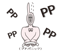 Japanese school girl rabbit sticker #13882044